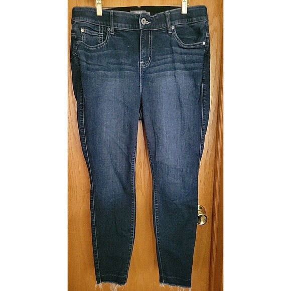 torrid Denim - Torrid Feel the Fit Women's Skinny Jeans Dark Wash Size 16R FLAWED
